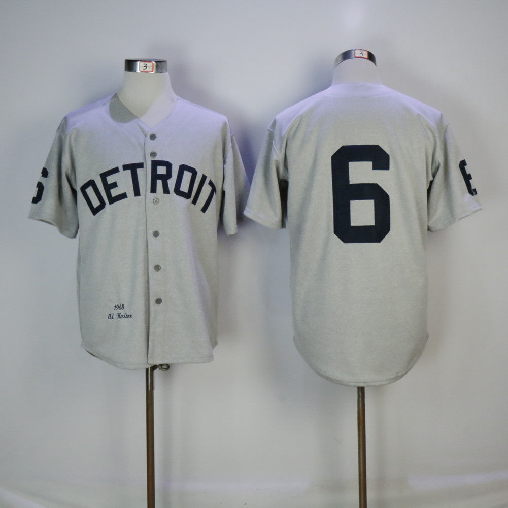 Detriot Al Kaline Detroit Tigers gray jersey