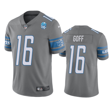 Jared Goff Detroit Lions gray Vapor jersey