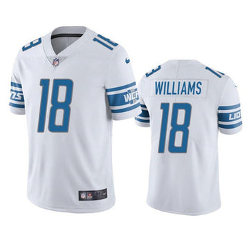 Jameson Williams Detroit Lions white Vapor jersey