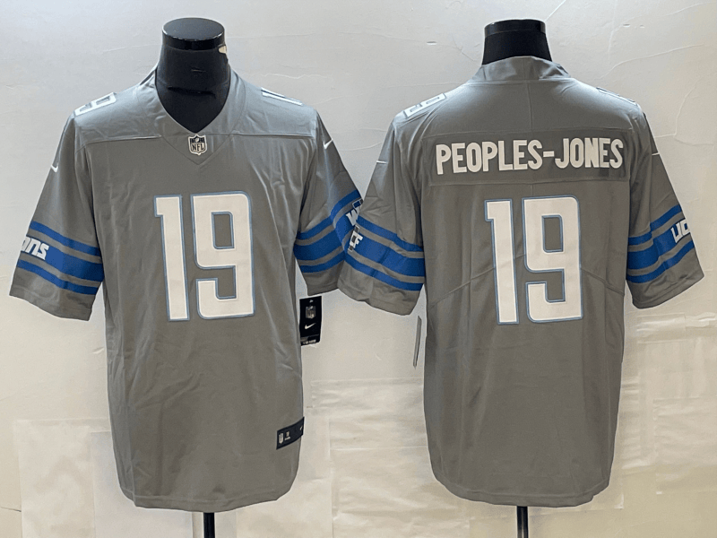 Donovan Peoples Jones Detroit Lions grey FUSE jersey
