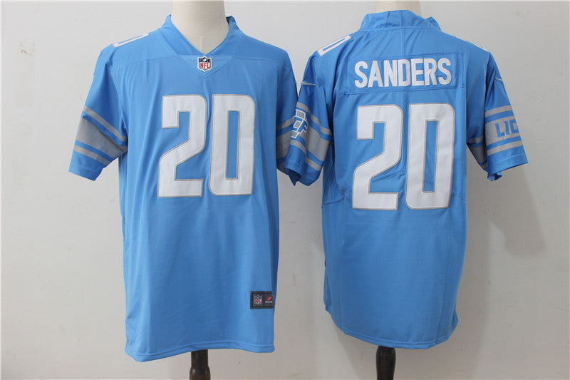 Barry Sanders Detroit Lions blue Vapor jersey