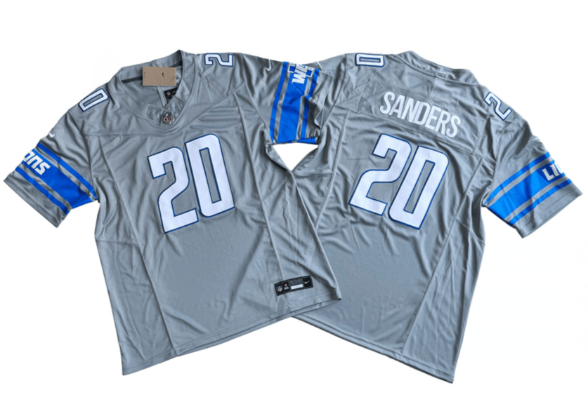 Barry Sanders Detroit Lions gray Untouchable jersey