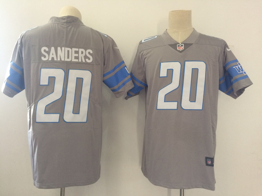 Barry Sanders Detroit Lions grey Vapor jersey