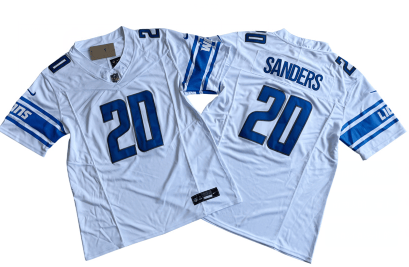 Barry Sanders Detroit Lions white Untouchable jersey