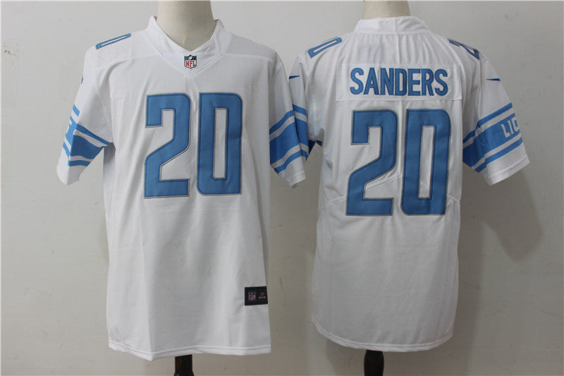 Barry Sanders Detroit Lions white Vapor jersey