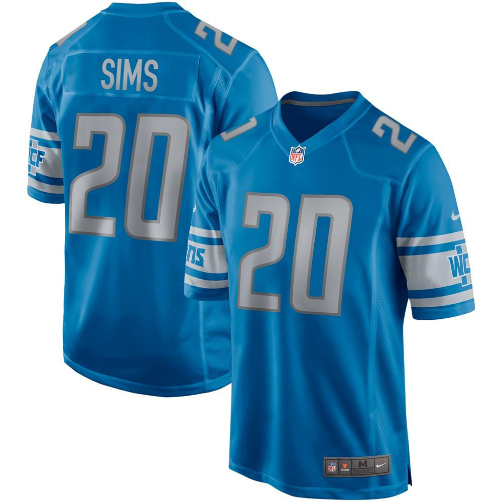 Billy Sims Detroit Lions blue Game jersey