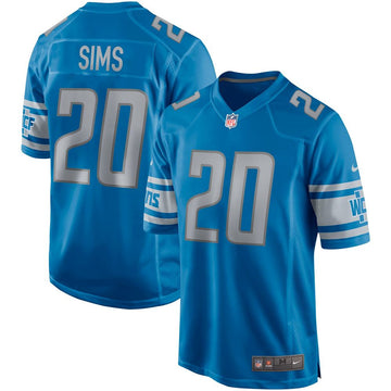 Billy Sims Detroit Lions blue Game jersey