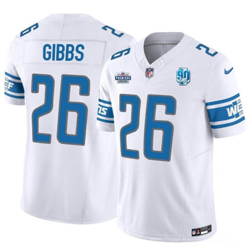 Jahmyr Gibbs Detroit Lions white Vapor jersey