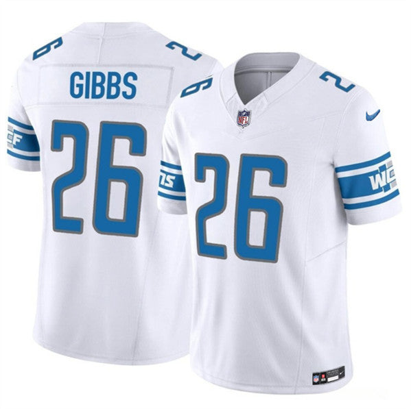 Jahmyr Gibbs Detroit Lions white Untouchable jersey