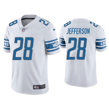 Jermar Jefferson Detroit Lions white Vapor jersey