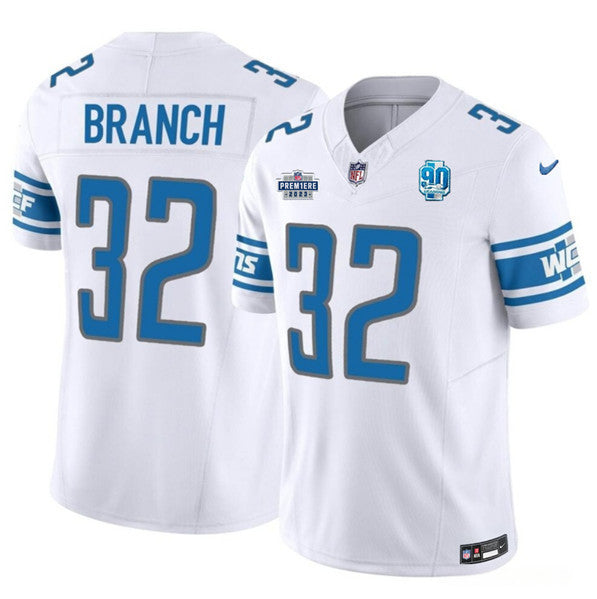 Brian Branch Detroit Lions white Vapor jersey