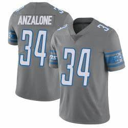 Alex Anzalone Detroit Lions grey Vapor jersey