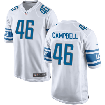 Jack Campbell Detroit Lions white Game jersey