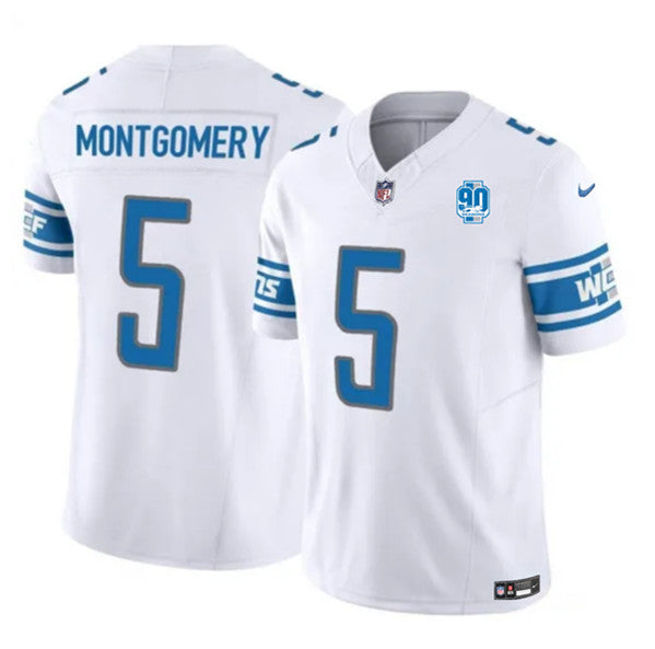David Montgomery Detroit Lions white Vapor jersey
