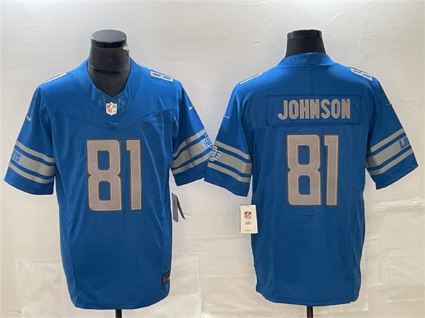 Calvin Johnson Detroit Lions blue Untouchable jersey