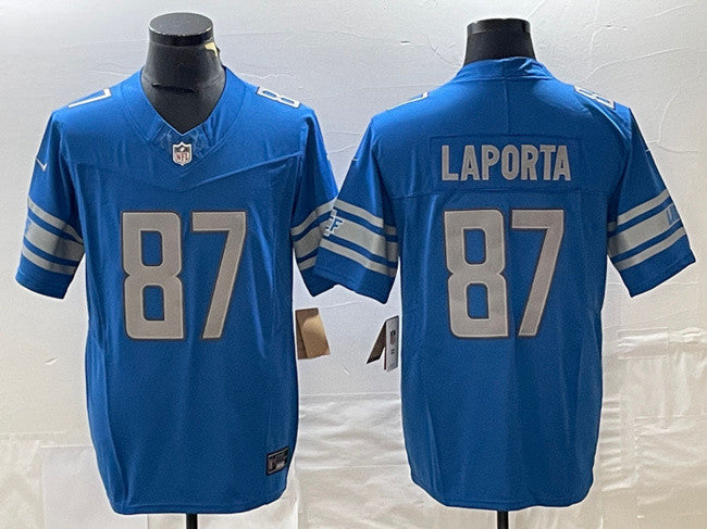 Sam LaPorta Detroit Lions blue Untouchable jersey