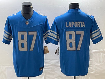Sam LaPorta Detroit Lions blue Untouchable jersey