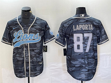 Sam LaPorta Detroit Lions gray Camo jersey