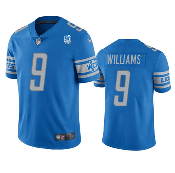 Jameson Williams Detroit Lions blue Vapor jersey