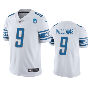 Jameson Williams Detroit Lions white Vapor jersey
