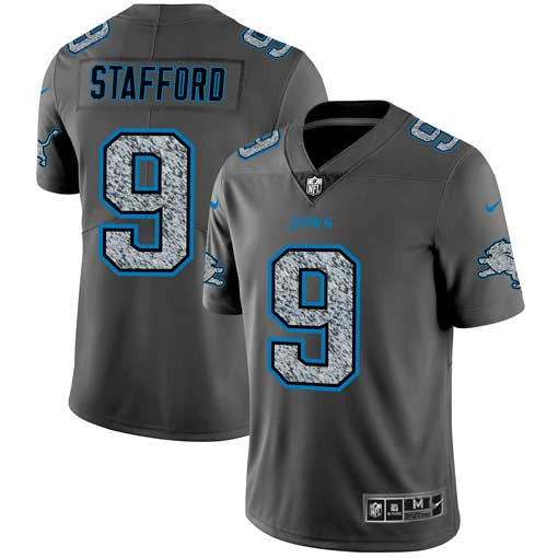 Matthew Stafford Detroit Lions gray Fashion Static jersey