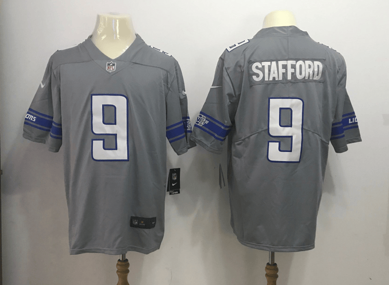 Matthew Stafford Detroit Lions gray Color Rush jersey