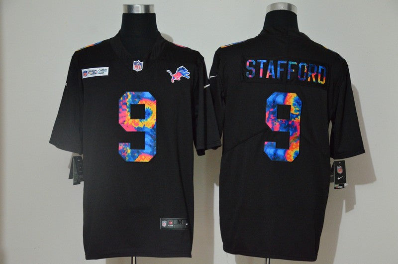 Matthew Stafford Multi-Color Detroit Lions black Vapor jersey