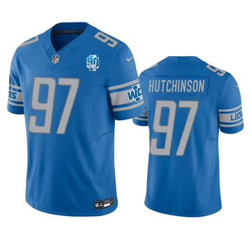 Aidan Hutchinson Detroit Lions blue Vapor jersey
