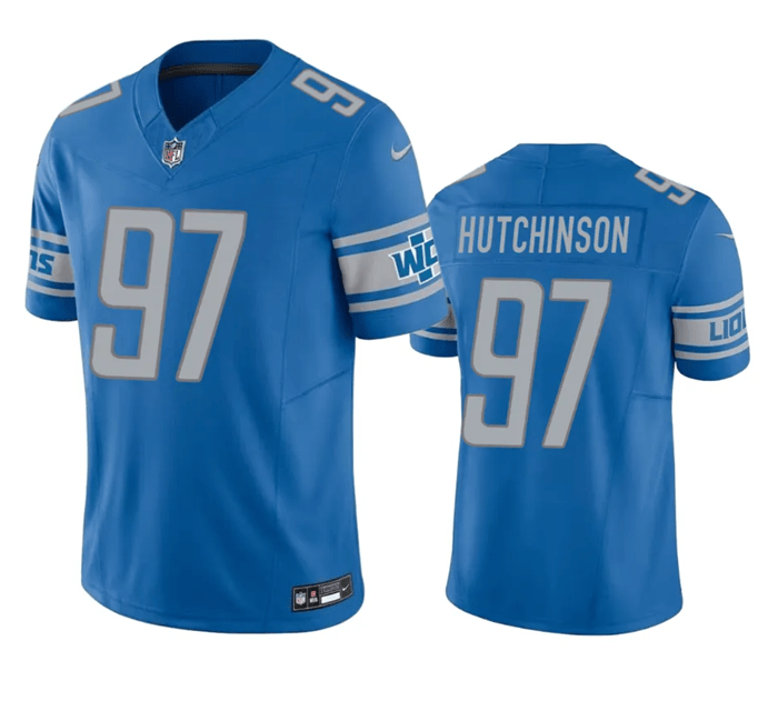 Aidan Hutchinson Detroit Lions blue Untouchable jersey