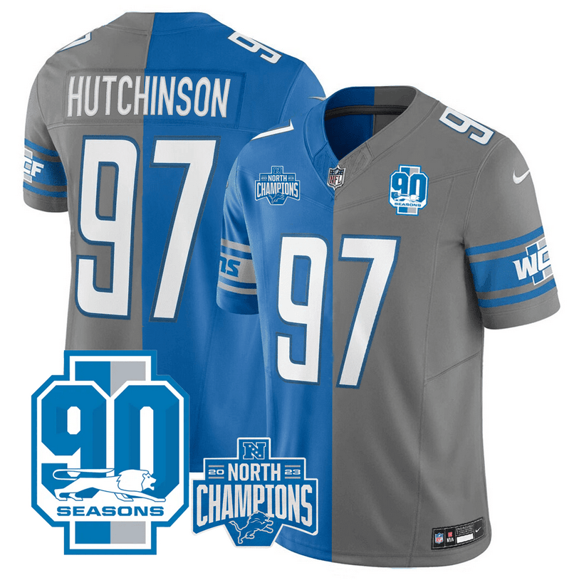 Aidan Hutchinson Detroit Lions blue Vapor jersey