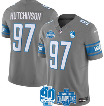 Aidan Hutchinson Detroit Lions gray Limited jersey