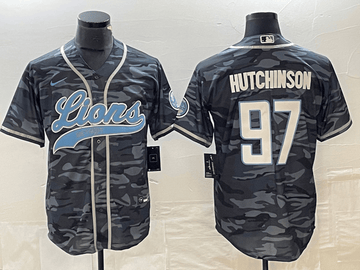 Aidan Hutchinson Detroit Lions grey Camo jersey