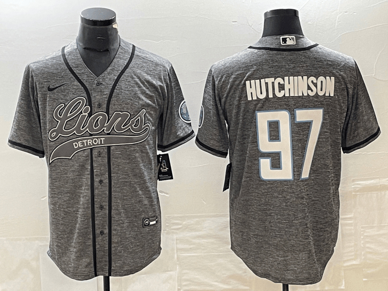 Aidan Hutchinson Detroit Lions grey jersey