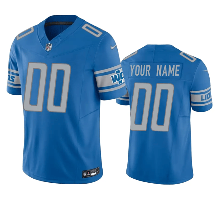 Custom Detroit Lions blue Untouchable jersey