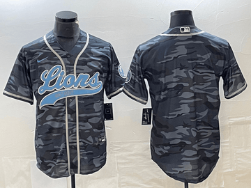Blank Grey Detroit Lions camo Camo jersey