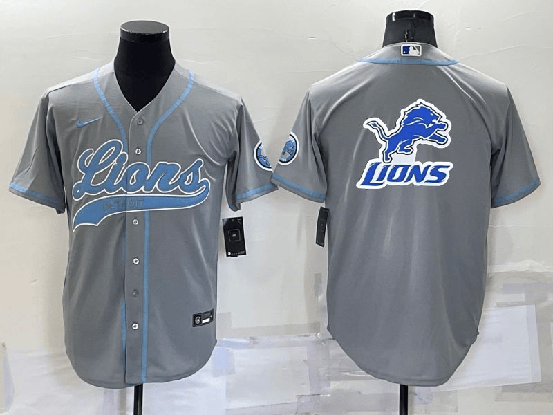 Detroit Lions grey jersey
