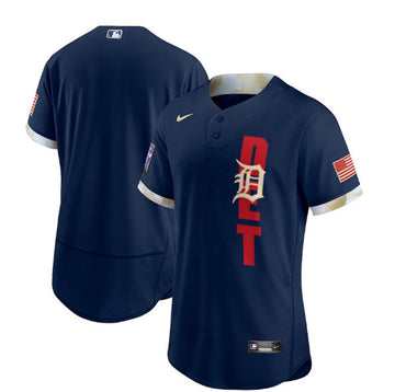 Custom Detroit Tigers navy All-Star jersey