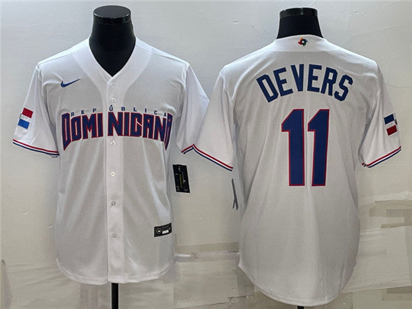 Rafael Devers Dominican Republic Baseball white Classic jersey