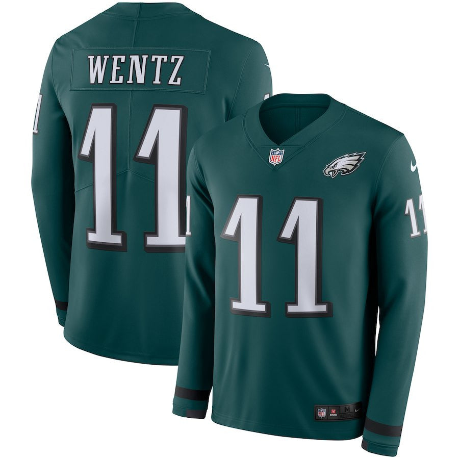 Carson Wentz Philadelphia Eagles green jersey