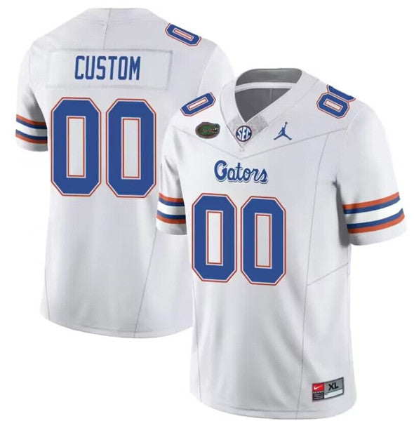 Custom Florida Gators white jersey