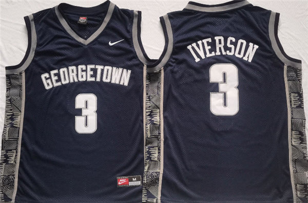 Allen Iverson Georgetown Hoyas navy jersey