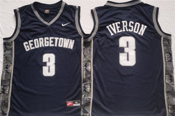 Allen Iverson Georgetown Hoyas navy jersey