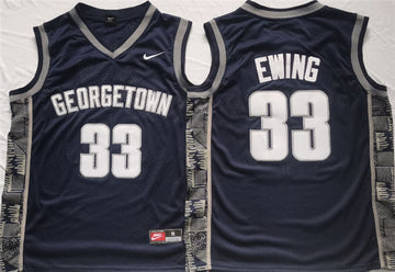 Patrick Ewing Georgetown Hoyas navy jersey