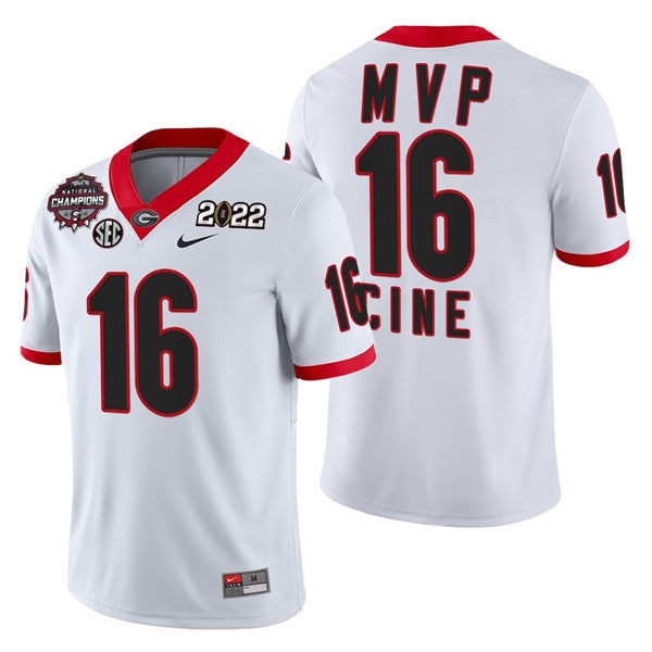 Lewis Cine Georgia Bulldogs white jersey