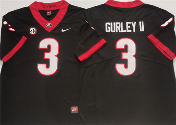 Gurley II Georgia Bulldogs black jersey