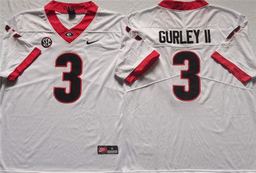 Gurley II Georgia Bulldogs white jersey