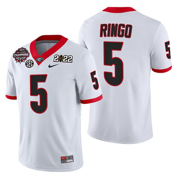 Kelee Ringo Georgia Bulldogs white jersey
