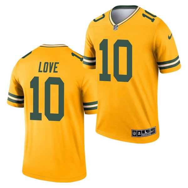 Jordan Green Bay Packers gold Inverted Legend jersey