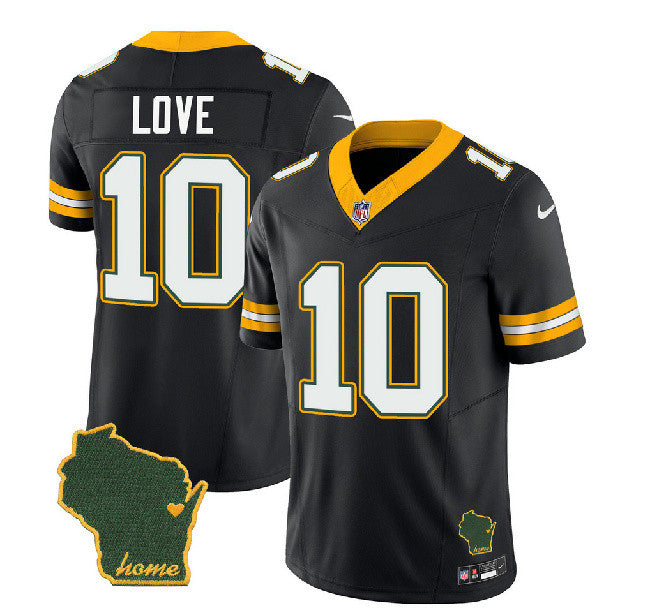 Jordan Love Green Bay Packers black Vapor jersey