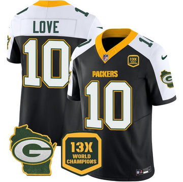 Jordan Love Green Bay Packers black Vapor jersey